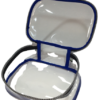 Estojo Jumbo PVC Cristal incolor Borda na Azul Escuro Fizz - Image 2