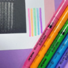 Marca texto Fluorescente Glitter 1 unid Rosa Molin - Image 3