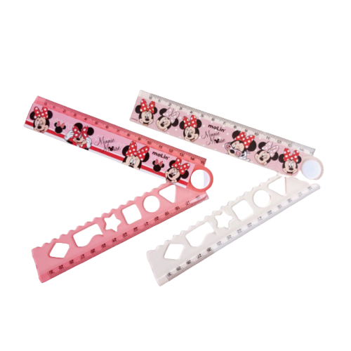Régua articulada 30cm com desenhos Minnie cor Vermelha Molin - Image 2