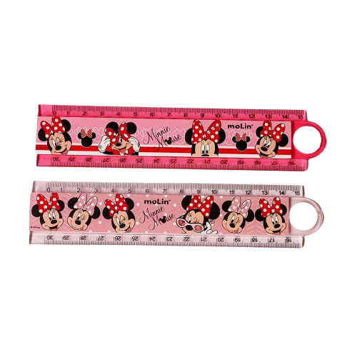 Régua articulada 30cm com desenhos Minnie cor Vermelha Molin - Image 3