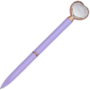 Caneta tinta Preta Coração de Diamante Lilás Candy Molin
