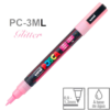 Caneta Posca PC-3ML Cor Rosa com Glitter Marcador ponta fina