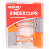 Binder Clips Soft Touch 6 unid 25mm Laranja/Cinza Molin