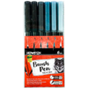 Caneta Pincel Brush Pen Tons de Cinza 6 unidades Newpen