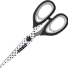 Tesoura 18cm Lâmina aço inoxidável Love Black e White Molin