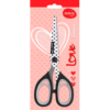 Tesoura 18cm Lâmina aço inoxidável Love Black e White Molin - Image 2