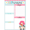 Bloco planner Diário 60 folhas decoradas Happy Buquê