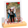 Porta Retrato foto 13x18 Geguton Amor Branco Vermelho pinus - Image 2