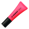 Marca texto em bisnaga Stabilo Cor Rosa Neon Não marca verso