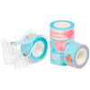 Kit Dispenser e 5 Fitas adesivas Washi Tape BRW Azul claro