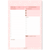 Bloco planner tarefas do Dia Fina Ideia Modelo Margaridas