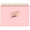 Caderno de criações Fina Ideia Folhas brancas 180g Capa Rosa