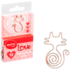 Clips Love Gato Rosê Gold Molin 12 unidades