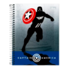 Caderno Colegial 10 Matérias Tilibra Avengers Cap América