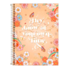 Caderno Colegial 1 Matéria Tilibra Gypsy Floral Hey Grow