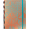 Caderno Universitário 1 Matéria Confetti Ouro turquesa