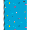 Caderno Universitário 1 Matéria 96 fls Foroni Fortnite azul