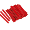 Palito de sorvete madeira colorida Vermelho 100 unidades - Image 2